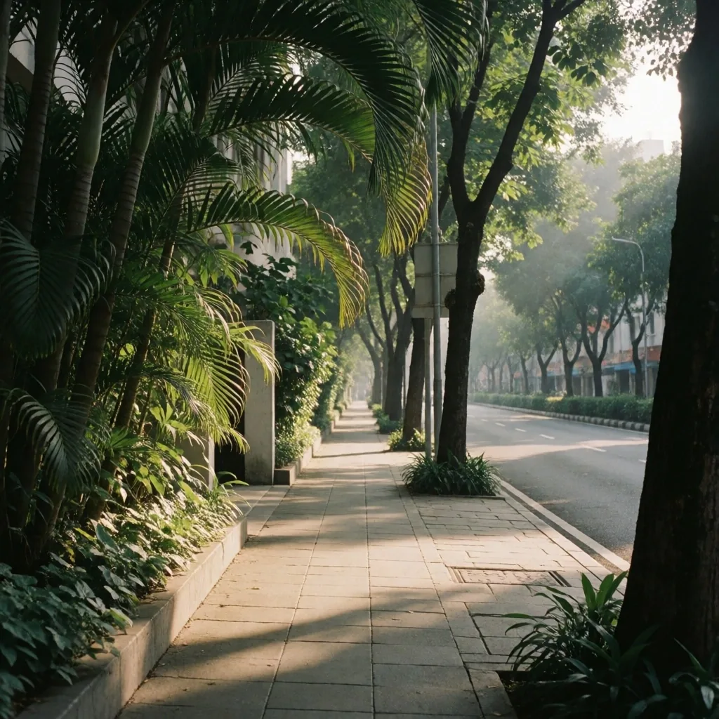 Jakarta street in the Setiabudi district